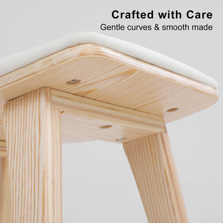 Side profile of KANSO bar stool showing Japanese-inspired frame — Allure Home Collections
