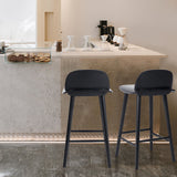 ELISE Black Ash Wood Bar Stool 65cm