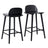 ELISE SOPHIA bar stool upholstered seat detail close-up — Allure Home Collections