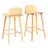 ELISE and SOPHIA premium bar stool pair with mixed upholstery and timber frame — Allure Home Collections