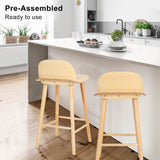 ELISE SOPHIA bar stool backrest and seat upholstery detail — Allure Home Collections
