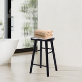La Bella FRIDA Wooden Bar Stool - Black Finish