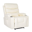Glenlyon Electric Massage Recliner, Cream