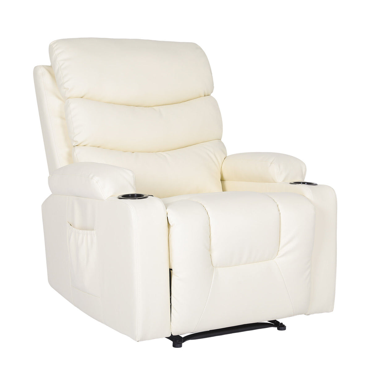 Glenlyon Electric Massage Recliner, Cream