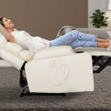 Glenlyon Electric Massage Recliner, Cream