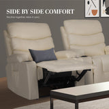 Glenlyon Electric Massage Recliner, Cream