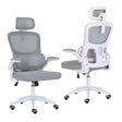 La Bella SITIO Ergonomic Office Chair Grey with Flip-Up Armrests — Allure Home Collections