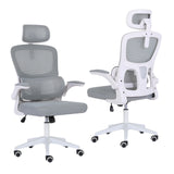 La Bella SITIO Ergonomic Office Chair Grey with Flip-Up Armrests — Allure Home Collections