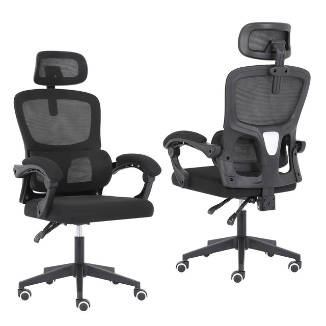 La Bella VELTRA Ergonomic Reclining Office Chair Black — Allure Home Collections