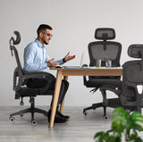 La Bella VELTRA Ergonomic Reclining Office Chair Black — Allure Home Collections