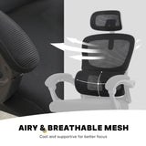 La Bella VELTRA Ergonomic Reclining Office Chair Black — Allure Home Collections
