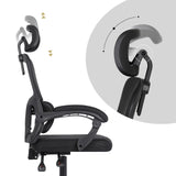 La Bella VELTRA Ergonomic Reclining Office Chair Black — Allure Home Collections