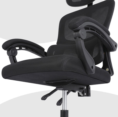 La Bella VELTRA Ergonomic Reclining Office Chair Black — Allure Home Collections