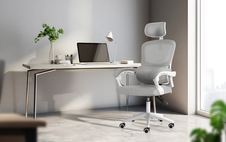 La Bella VELTRA Ergonomic Reclining Office Chair Grey — Allure Home Collections