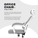La Bella VELTRA Ergonomic Reclining Office Chair Grey — Allure Home Collections
