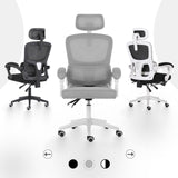 La Bella VELTRA Ergonomic Reclining Office Chair Grey — Allure Home Collections