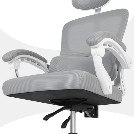 La Bella VELTRA Ergonomic Reclining Office Chair Grey — Allure Home Collections