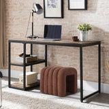 La Bella Ridge Arch Ottoman Stool Teddy Fleece 45cm Chocolate Brown — Allure Home Collections
