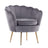 La Bella Scalloped Shell Velvet Armchair with Gold Legs — Various Colours — Allure Home Collections