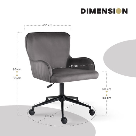 Balingup Office Chair, Grey