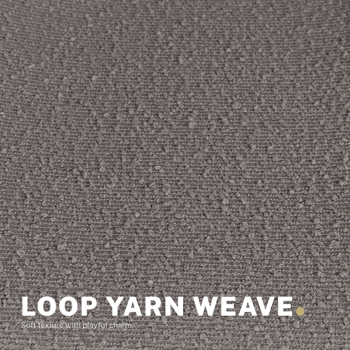 Applecross grey loop yarn fabric armless swivel office chairs set of two