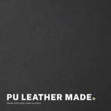 Iluka black faux leather office chair at a desk, view 9