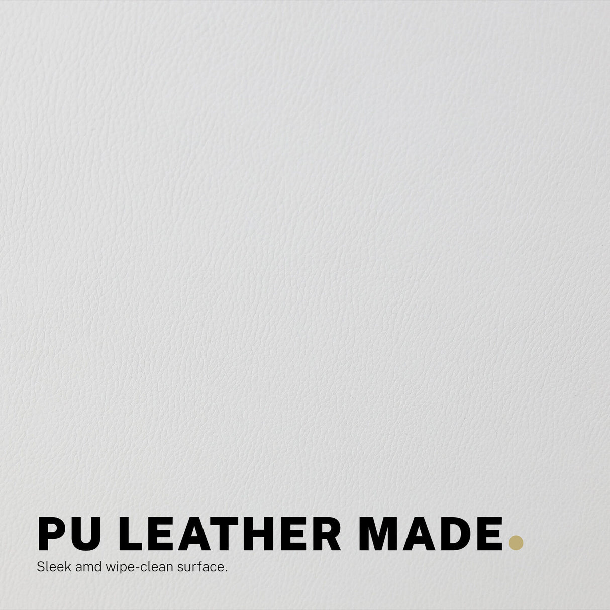 Iluka white faux leather office chair at a desk, view 9