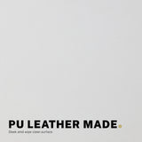Iluka white faux leather office chair at a desk, view 9