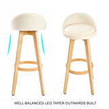 Bittern Wooden Bar Stool, 4pcs