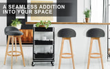 Bittern Wooden Bar Stool, Grey 2pcs
