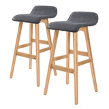 Sophia wooden bar stool set of 2 for kitchen and breakfast counter seating — Allure Home Collections