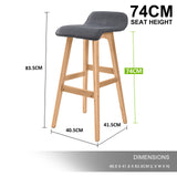 Sophia bar stool seat and footrest detail — Allure Home Collections