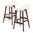ELISE SOPHIA bar stool seat and leg detail showing timber finish — Allure Home Collections