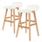 ELISE and SOPHIA wooden bar stool set with Scandi mid-century design — Allure Home Collections