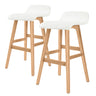 ELISE and SOPHIA wooden bar stool set with Scandi mid-century design — Allure Home Collections