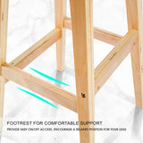 Pair of ELISE SOPHIA premium bar stools styled at white kitchen island — Allure Home Collections