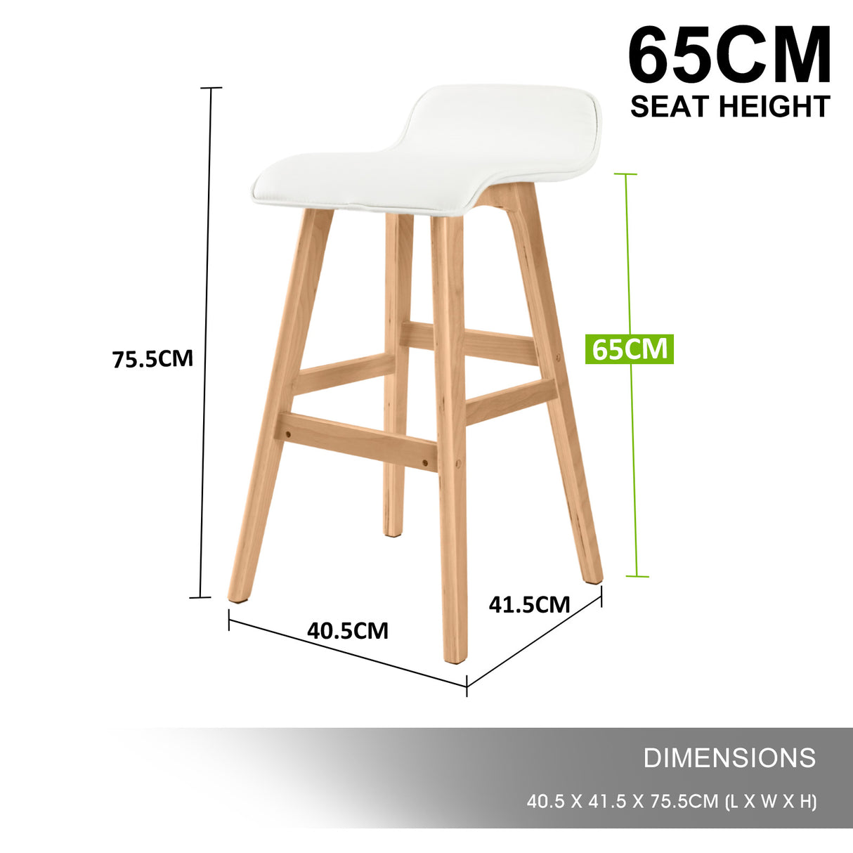 ELISE SOPHIA wooden bar stools in styled kitchen setting — Allure Home Collections