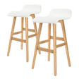 Merricks North white bar stool in a modern Australian kitchen
