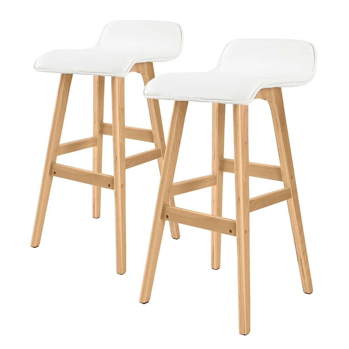 Merricks North white bar stool in a modern Australian kitchen