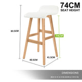 Merricks North white bar stool in a modern Australian kitchen view 12