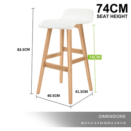 Merricks North white bar stool in a modern Australian kitchen view 12