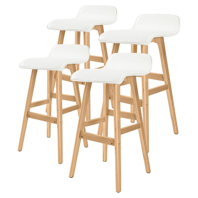 Merricks North white bar stool in a modern Australian kitchen