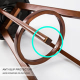 Capel Sound Wooden Bar Stool, Black Brown 2pcs