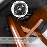 Capel Sound Wooden Bar Stool, Black Brown 2pcs