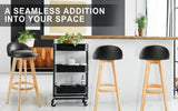 Capel Sound Wooden Bar Stool, Black 2pcs