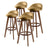 Leila bar stool timber grain detail close-up — Allure Home Collections