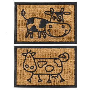 Coir door mat set