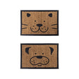 YES4HOMES Cursive Coconut Coir Doormats — Pack of 2, Small (Variant A) — Allure Home Collections