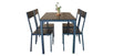 Norton Summit black metal and MDF dining set in a modern dining room