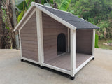 Cowaramup large grey timber dog kennel built for the backyard